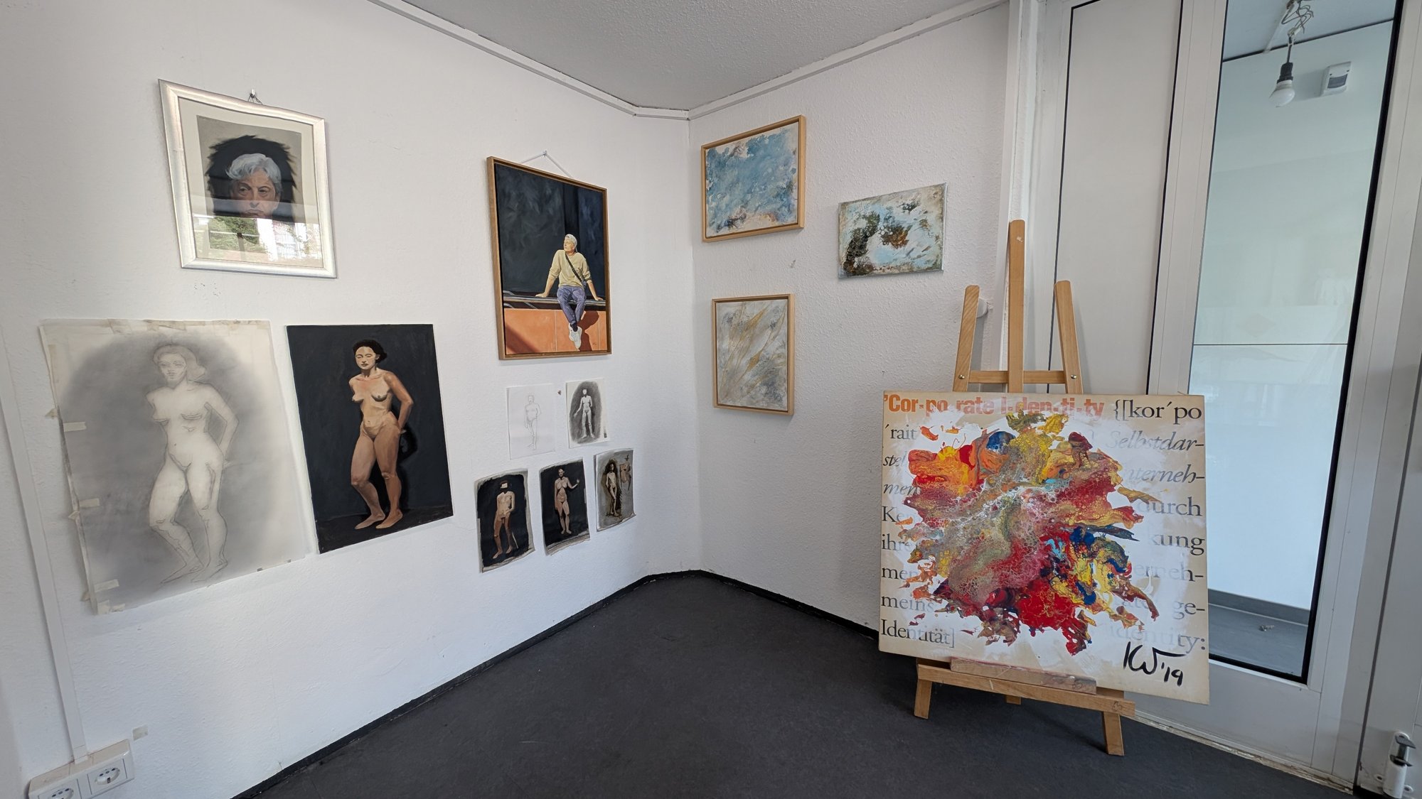 Skizzen, Studien und Bilder von Kathrin Wolters im Ku(a)rt Atelier Barntrup